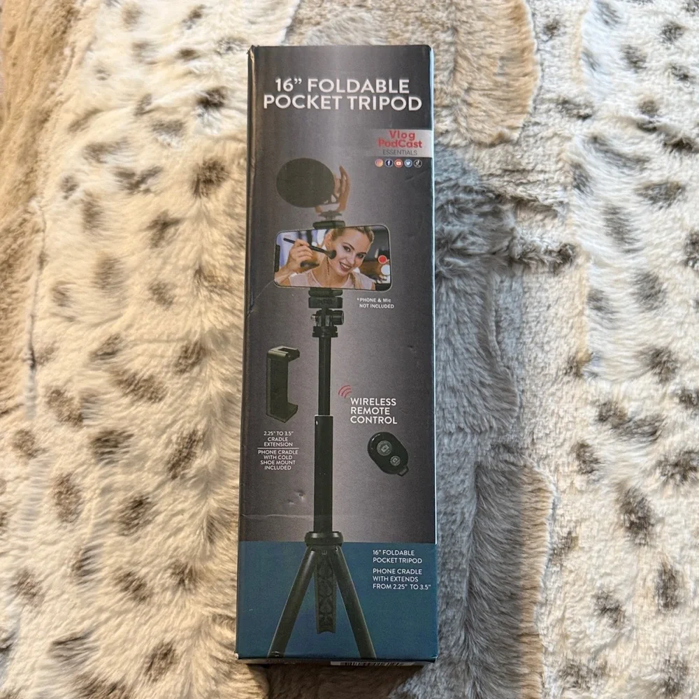 Viozon Black Foldable Tripod with Wireless Remote